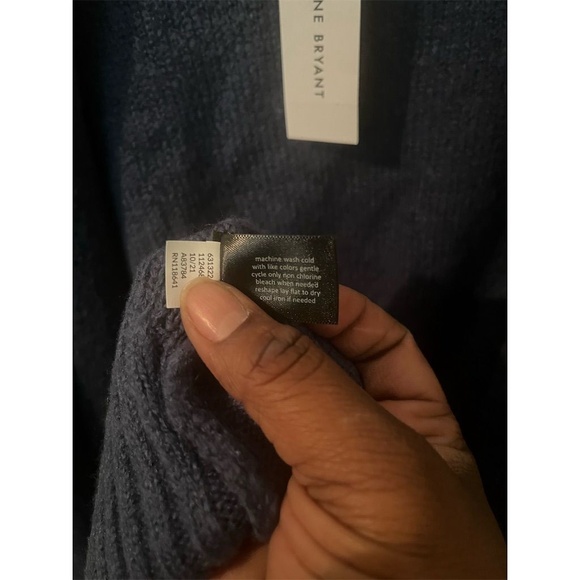 Lane Bryant‎ Women's Plus Size 22-24 Navy Blue Cardigan Sweater NWT - Picture 3 of 5